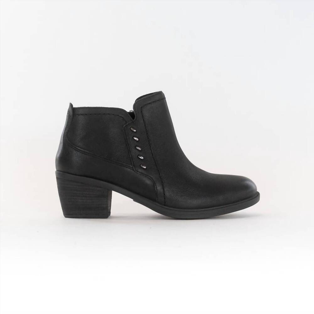 NEW CLARKS women's neva lo ankle boots in black leather